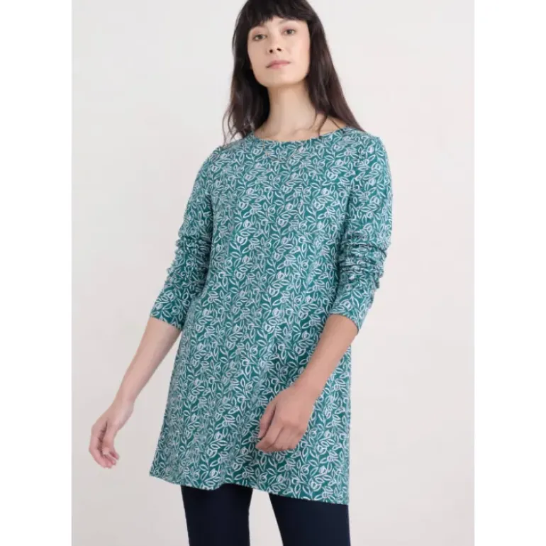 Bowithick Long Sleeve Tunic in GOTS-Certified Organic Cotton Jersey
