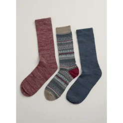 Box of 3 Fair Isle Men's Bloomin Good Socks