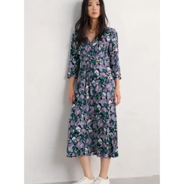 Chapelle 3/4 Sleeve Dress in GOTS-Certified Organic Cotton Jersey