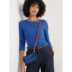 Early Orchid Long Sleeve Henley Top