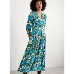 Etta Printed Above-Ankle Dress