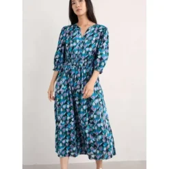 Fawn Organic Cotton Waisted Midi Dress