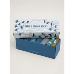 Gift Box of 7 Men's Wildlife Sailor Socks