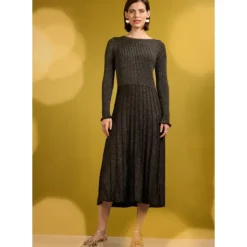 Glass Stem Sparkly Knitted Dress