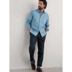 Men's Jackdaw Shirt in in GOTS-Certified Organic Cotton Twill
