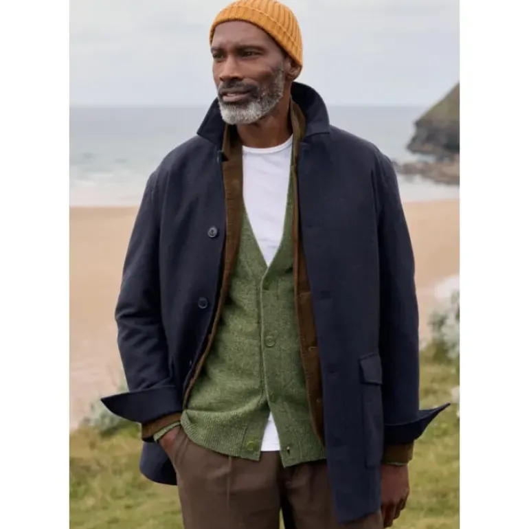Men's Rowlocks Wool-Blend Overcoat