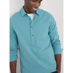 Men's Trevallack Organic Cotton Striped Shirt