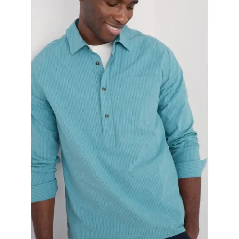Men's Trevallack Organic Cotton Striped Shirt