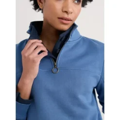 Navigation Jersey Quarter Zip Sweatshirt