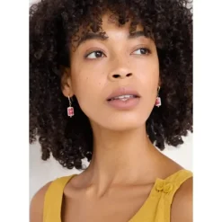 Noon Moor Ceramic Bead Drop Earrings