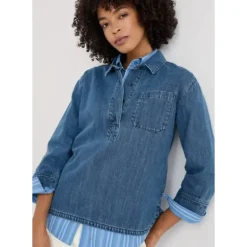 Oak Leaf Denim Shirt