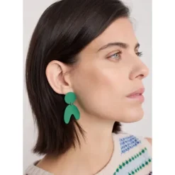 Porhan Large Abstract Drop Earrings