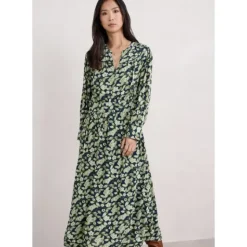 Sea Thrift Printed Above-Ankle Dress