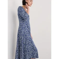 Secret Cove 3/4 Sleeve Midi Dress