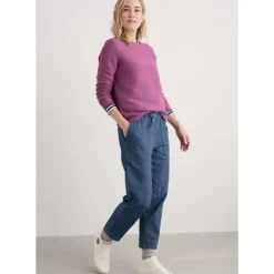 Sholl Denim-Linen Joggers