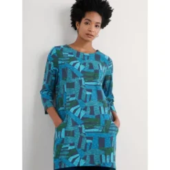 Shore Foraging Tunic in GOTS-Certified Organic Cotton Jersey