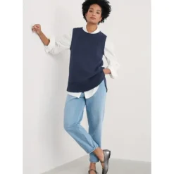 Smallcombe Knitted Vest in GOTS-Certified Organic Cotton