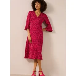 Starry Night Satin Midi Dress