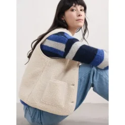 Well Wisher Borg Fleece Gilet